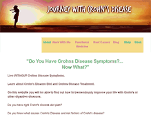 Tablet Screenshot of journey-with-crohns-disease.com